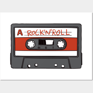 Rock and roll cassette Posters and Art